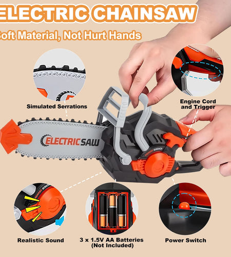 Kids Tool Set Kids Toys 32PCS Pretend Play Toddler Tool Toys with Electronic Toy Drill Set Construction Kits Toys Christmas Gift for Kids Ages 3-8 Years Old