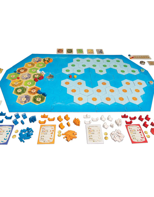 Load image into Gallery viewer, Catan: Explorers &amp; Pirates Expansion Strategy Board Game for Ages 12 and Up, from Asmodee
