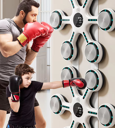 Wall Target Music Boxing Machines Bluetooth-Compatible Punching Bag Type-C Charging Boxing Puncher Reaction Training Equipment