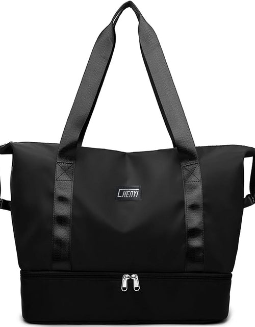 Load image into Gallery viewer, Travel Duffel Bag, Gym Tote Weekender Overnight Bag, Wet Dry Separation Shoulder Carry on Duffel Bags for Women
