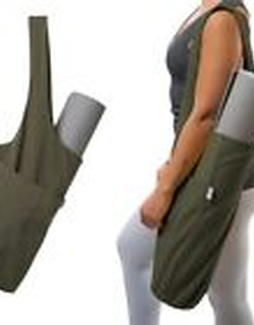 Load image into Gallery viewer, Yoga Mat Bag | the ORIGINAL Tote Yoga Bag | Sling Yoga Tote Olivine Green
