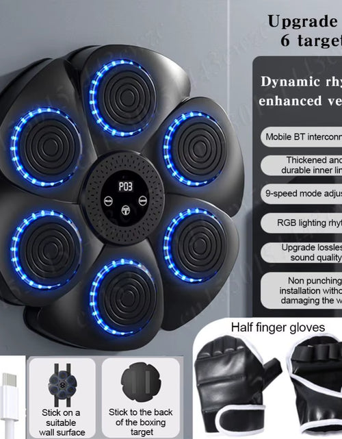 Load image into Gallery viewer, Smart Music Boxing Machine Boxing Training Punching Equipment Boxing Reaction Wall Target Workout Boxing Target Machine Boxing
