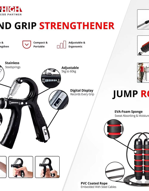 Load image into Gallery viewer, Portable Home Gym System: Large Compact Push up Board, Pilates Bar &amp; 20 Fitness Accessories with Resistance Bands Ab Roller Whee
