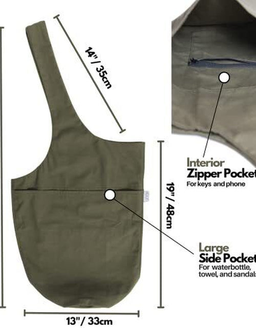 Load image into Gallery viewer, Yoga Mat Bag | the ORIGINAL Tote Yoga Bag | Sling Yoga Tote Olivine Green
