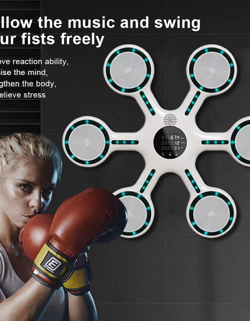 Load image into Gallery viewer, Wall Target Music Boxing Machines Bluetooth-Compatible Punching Bag Type-C Charging Boxing Puncher Reaction Training Equipment
