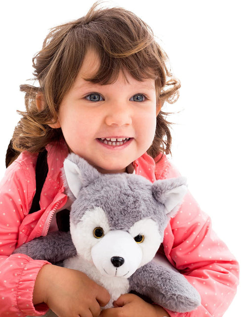 Load image into Gallery viewer, Wolf Backpack, Wolf Toys for Girls Boys, Wolf Stuffed Animal, Husky Toy for Kids
