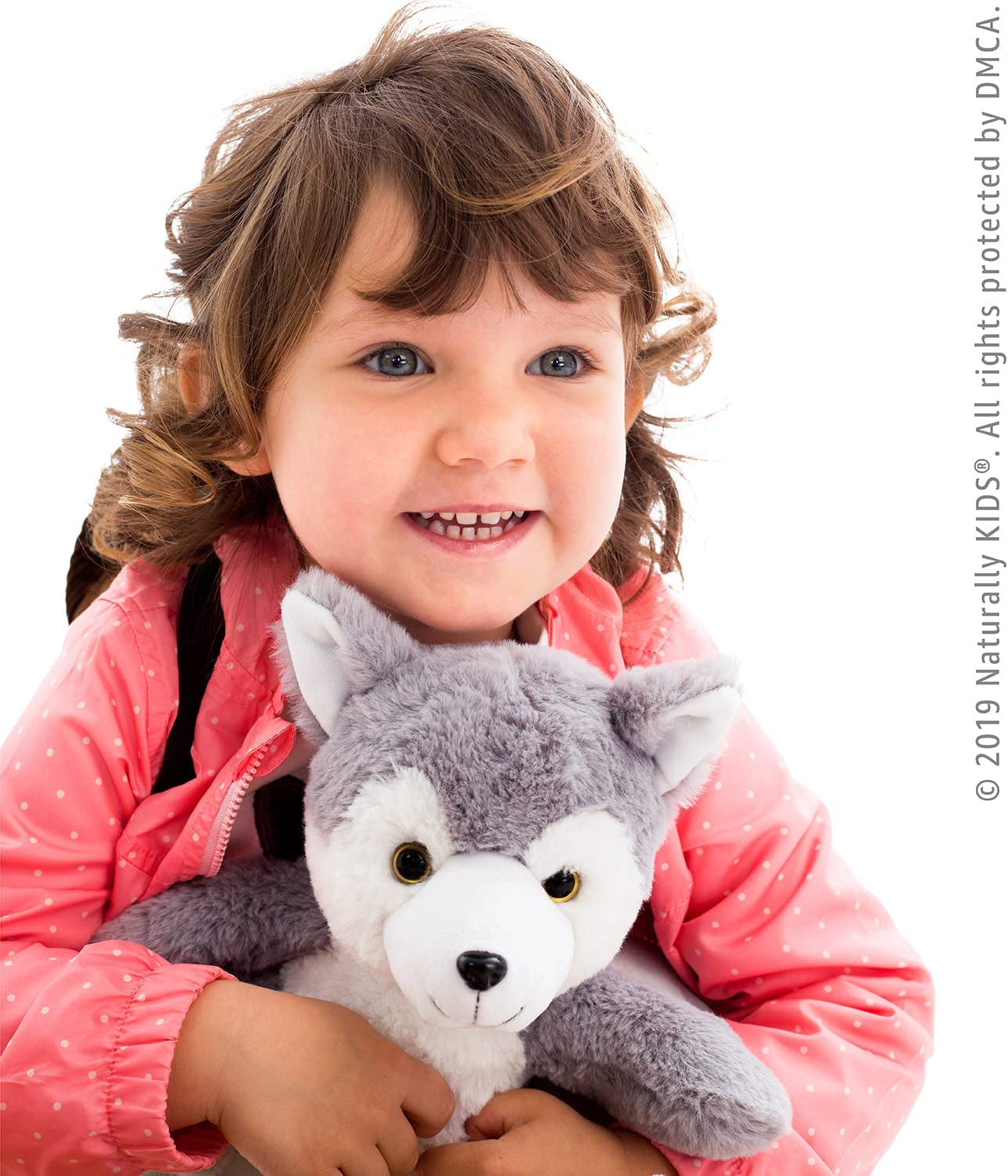 Wolf Backpack, Wolf Toys for Girls Boys, Wolf Stuffed Animal, Husky Toy for Kids