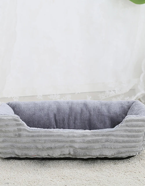 Load image into Gallery viewer, Bed for Dog Pet Square Plush Kennel Medium Small Dog Sofa Bed Cushion Pet Calming Dog Bed House Pet Supplies Accessories

