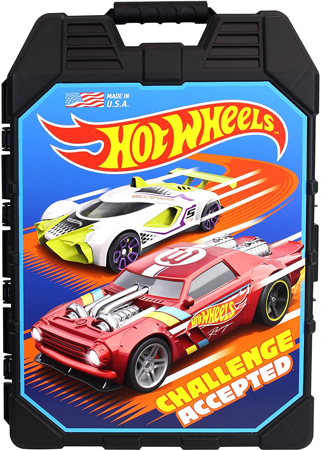 Hot Wheels: 48 Cart Storage Case, Easy Grip Carrying Case, Makes Collecting and Clean up Easy and Fun, Styles in Case May Vary, for Ages 3 and Up