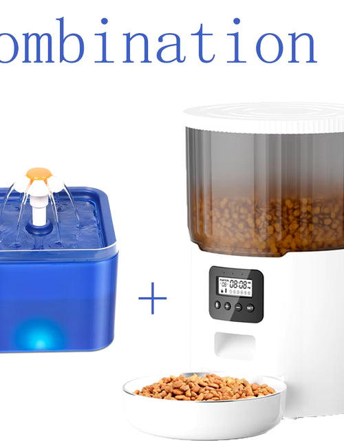 Load image into Gallery viewer, 4L Pet Feeder Tuya WIFI Automatic Dog Food Dispenser Smart Cat Feeder 2L Cat Automatic Drinking Fountain Dog Water Feeder
