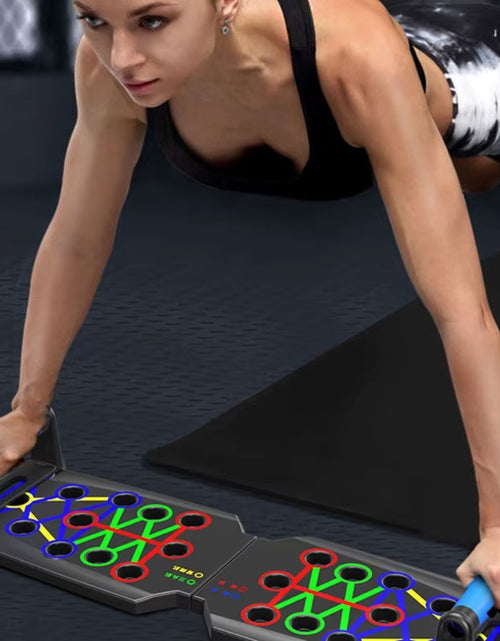 Load image into Gallery viewer, Multifunctional Push up Boards Press up Board Equipment Pushup Stands Push up Boards Exercise Board with Resistance Band
