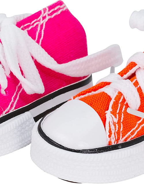Load image into Gallery viewer, 6 Mini Sneakers Colorful Cotton Shredding Foraging Treat Chew Parrot Parakeets Cockatiels Conures and Similar Birds
