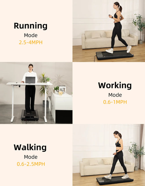 Load image into Gallery viewer, Walking Pad - under Desk Treadmill, Treadmill for Home/Office, Quiet and Stable Pad with Remote Control LED Display- Ideal for Fitness Enthusiasts

