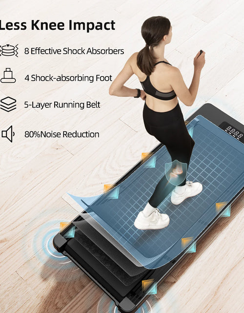 Load image into Gallery viewer, Walking Pad - under Desk Treadmill, Treadmill for Home/Office, Quiet and Stable Pad with Remote Control LED Display- Ideal for Fitness Enthusiasts

