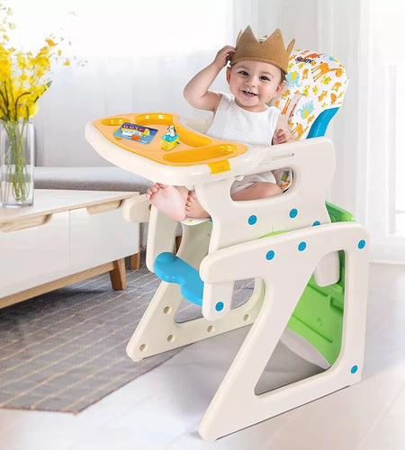 SEJOY High Chairs for Babies Toddlers 3-In-1 Baby High Chair Adjustable Backrest Infant Baby Feeding Chair for Eating