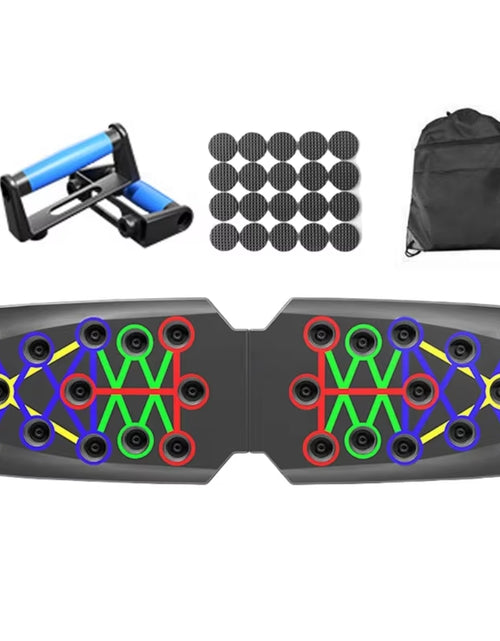 Load image into Gallery viewer, Multifunctional Push up Boards Press up Board Equipment Pushup Stands Push up Boards Exercise Board with Resistance Band
