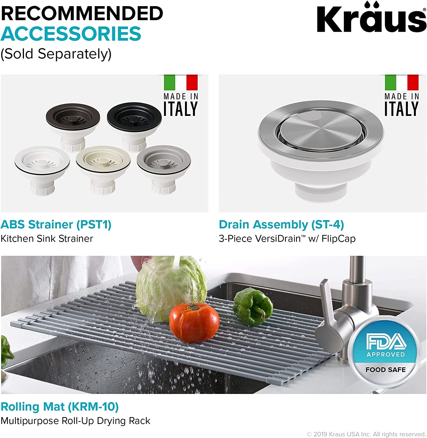 Forteza 33" Drop-In/Undermount Granite 50/50 Double Bowl Kitchen Sink - Black (KGD-52BLACK)