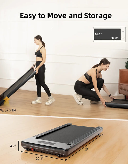 Load image into Gallery viewer, Walking Pad - under Desk Treadmill, Treadmill for Home/Office, Quiet and Stable Pad with Remote Control LED Display- Ideal for Fitness Enthusiasts
