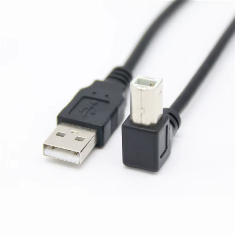 USB 2.0 a Male to USB B Male Type B BM up & down & Left & Right Angle Printer Scanner 90 Degree Cable BM Angled Cable 0.3M-1.5M