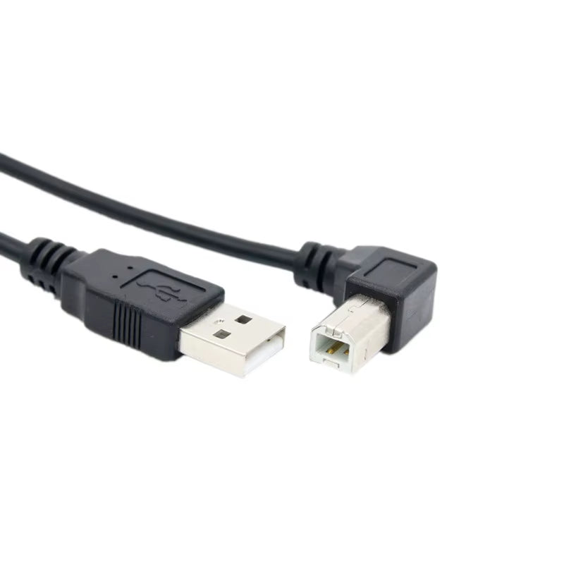 USB 2.0 a Male to USB B Male Type B BM up & down & Left & Right Angle Printer Scanner 90 Degree Cable BM Angled Cable 0.3M-1.5M