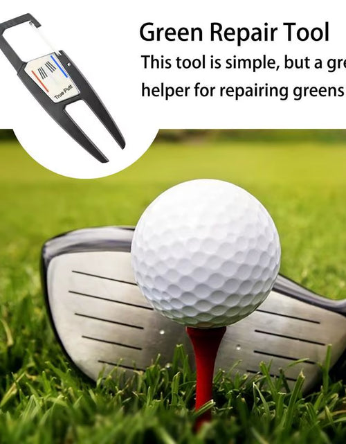 Load image into Gallery viewer, Golf Divot Tool Golf Putting Green Fork Zinc Alloy Golf Divot Repair Tool Pitch Groove Cleaner Golf Pitchforks Golf Accessories

