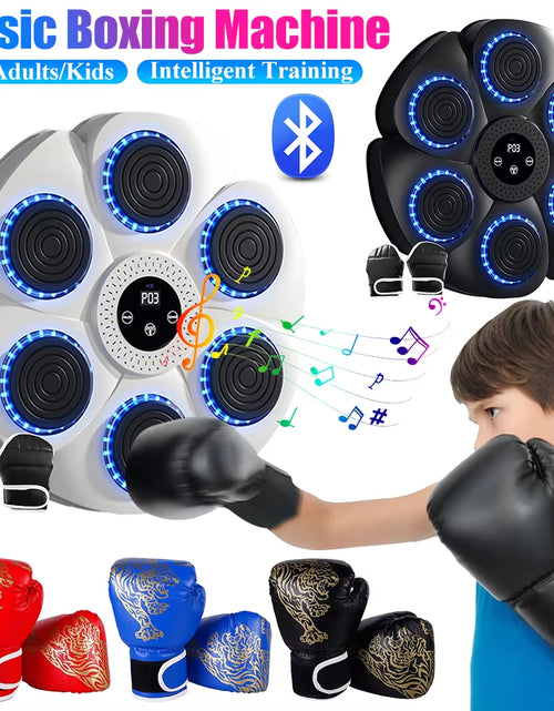 Load image into Gallery viewer, Smart Bluetooth Music Boxing Machine Musical Wall Boxing Machine Wall Target Hanging Sandbag Reaction Training Punching Bag
