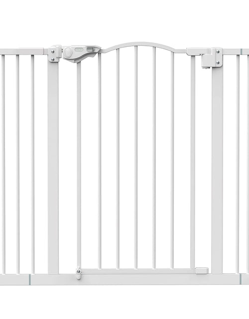 Load image into Gallery viewer, 29-39.6&quot; Baby Gate for Pets, Auto Close Both Sides Dog Gate with One-Hand Opening, 30&quot; Tall Safety Gates for Stairs, Hallways, Bedrooms, Wall Pressure Mount No Drill, White
