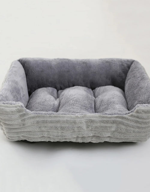 Load image into Gallery viewer, Bed for Dog Pet Square Plush Kennel Medium Small Dog Sofa Bed Cushion Pet Calming Dog Bed House Pet Supplies Accessories
