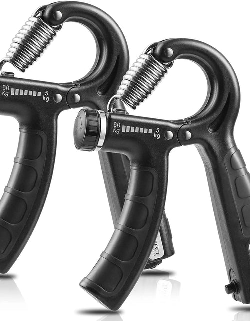 Load image into Gallery viewer, 2 Pack Grip Strength Trainer with Counter, Hand Grip Strengthener, Adjustable Resistance 11-132Lbs (5-60Kg), Non-Slip Gripper, Perfect for Athletes and Hand Rehabilitation Exercising
