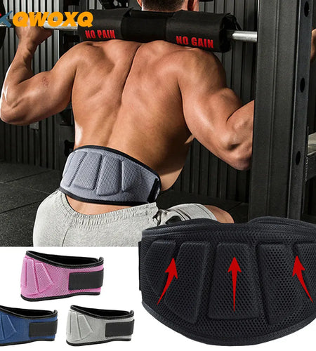 Sports Fitness Weight Lifting Waist Belts Gym Workout Lumbar Back Support, Powerlifting, Strength Training, Squat, Weightlifting