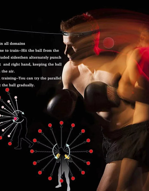 Load image into Gallery viewer, Boxing Magic Ball Reflex Speed Training with Headband Boxing Punching Balls Hand Eye Coordination Fitness Martial Arts Supplies
