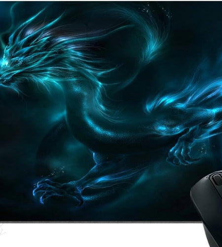 Mouse Pad Unique Design Mouse Pad Cool Blue Dragon Design Gaming Mousepad