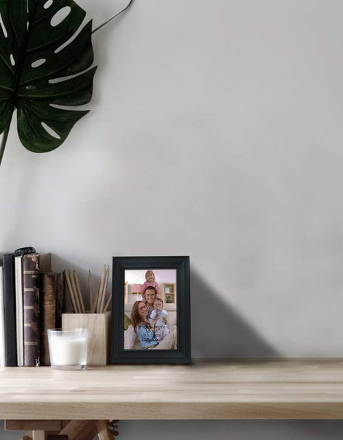 Load image into Gallery viewer, 12 Pack 3.5X5 Black Picture Frame Bulk Set for Desktop Display or Wall Mounting
