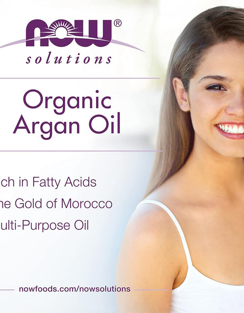 Load image into Gallery viewer, NOW Solutions, Organic Argan Oil, Certified Organic and 100% Pure, &quot;Gold of Morocco&quot; Multi-Purpose Oil, 2-Ounce
