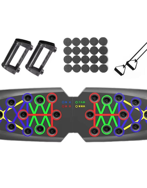 Load image into Gallery viewer, Multifunctional Push up Boards Press up Board Equipment Pushup Stands Push up Boards Exercise Board with Resistance Band
