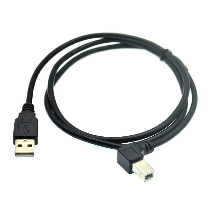 USB 2.0 a Male to USB B Male Type B BM up & down & Left & Right Angle Printer Scanner 90 Degree Cable BM Angled Cable 0.3M-1.5M