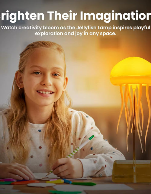 Load image into Gallery viewer, Cute Jellyfish LED Night Light Rechargeable Voice Control Dancing Legs RGB Bedside Lamp Table Lamp Bluetooth Speaker Humidifier

