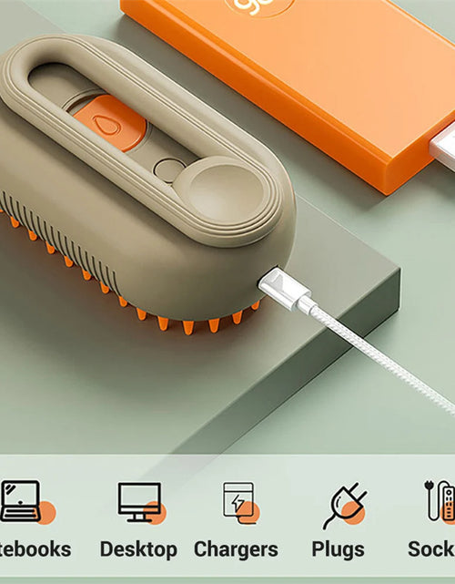 Load image into Gallery viewer, Cat Steam Brush Steamy Dog Brush 3 in 1 Electric Spray Cat Hair Brushes for Massage Pet Grooming Comb Hair Removal Combs Pet Products

