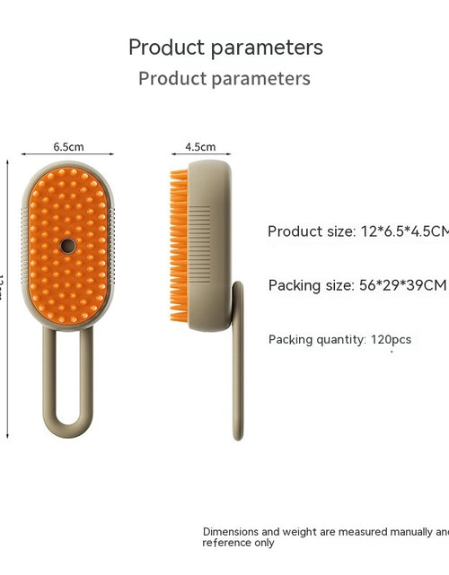Load image into Gallery viewer, Cat Steam Brush Steamy Dog Brush 3 in 1 Electric Spray Cat Hair Brushes for Massage Pet Grooming Comb Hair Removal Combs Pet Products
