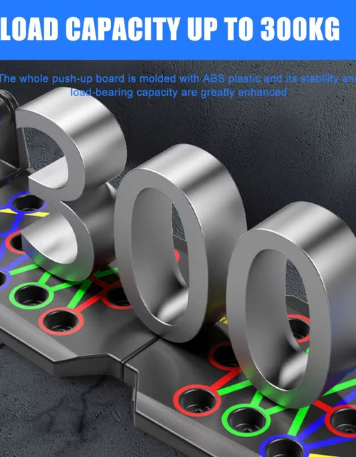 Load image into Gallery viewer, Multifunctional Push up Boards Press up Board Equipment Pushup Stands Push up Boards Exercise Board with Resistance Band
