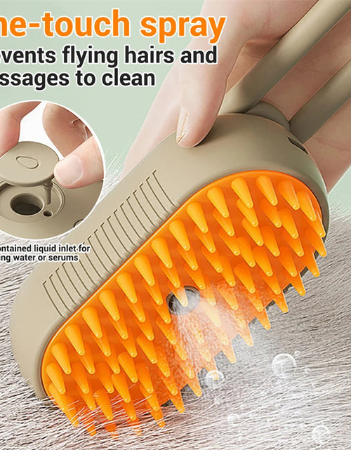 Load image into Gallery viewer, Cat Steam Brush Steamy Dog Brush 3 in 1 Electric Spray Cat Hair Brushes for Massage Pet Grooming Comb Hair Removal Combs Pet Products
