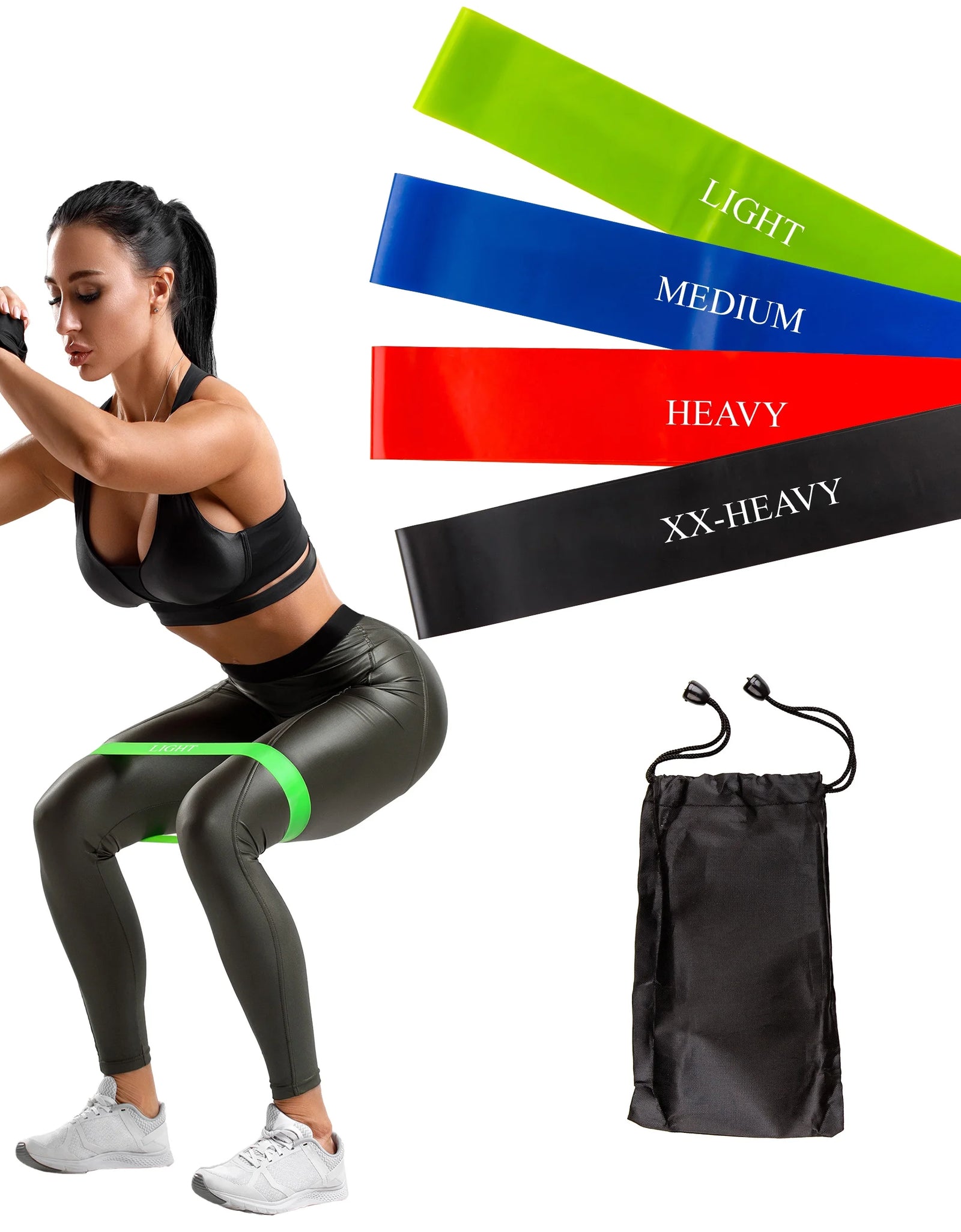 Home-Complete Resistance Bands Exercise Bands Loops- Set of 4