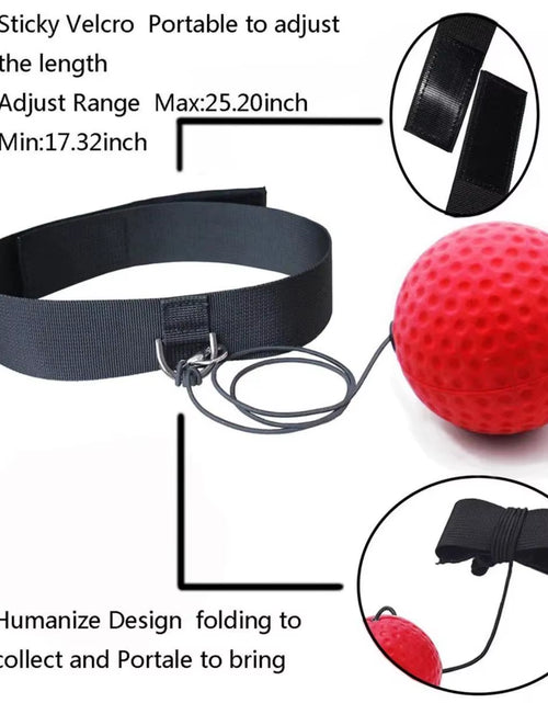 Load image into Gallery viewer, Boxing Magic Ball Reflex Speed Training with Headband Boxing Punching Balls Hand Eye Coordination Fitness Martial Arts Supplies
