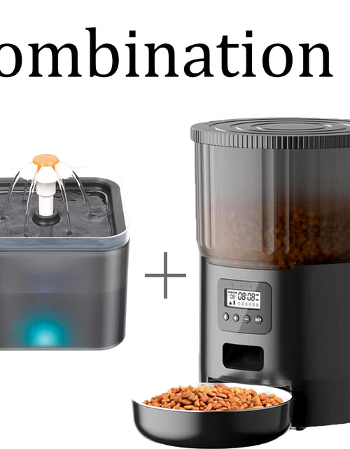 Load image into Gallery viewer, 4L Pet Feeder Tuya WIFI Automatic Dog Food Dispenser Smart Cat Feeder 2L Cat Automatic Drinking Fountain Dog Water Feeder
